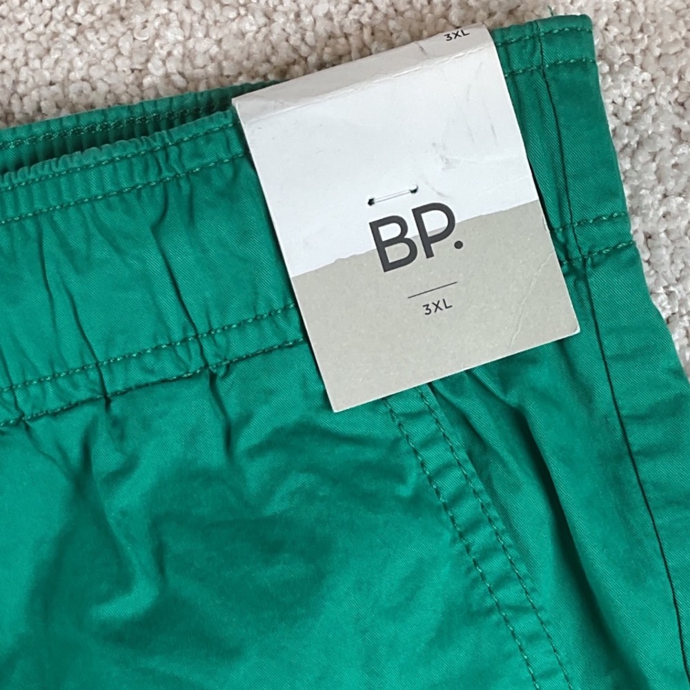 BP. Green Shorts Elastic Waist Casual Summer Mens 3XL - Picture 2 of 7